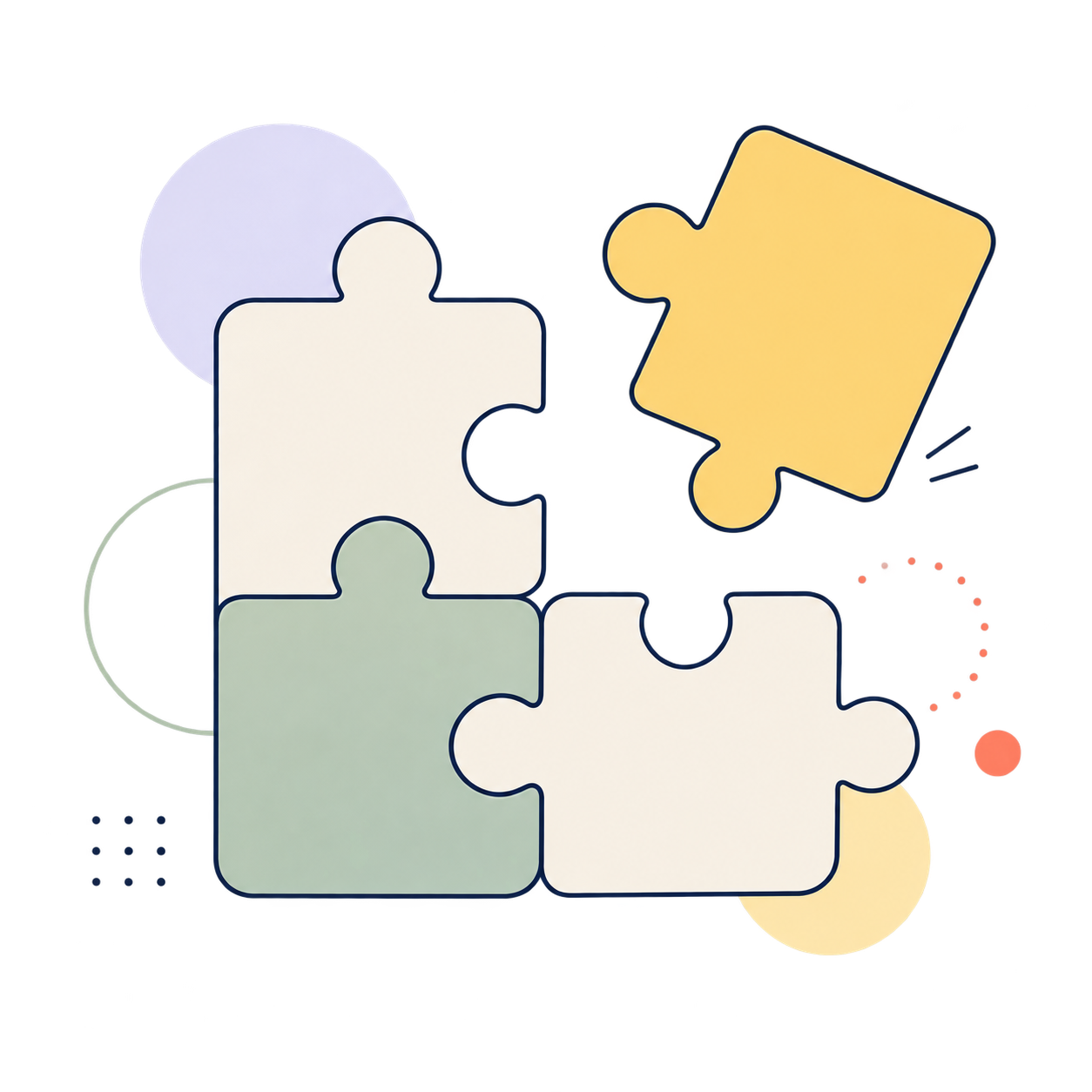 Illustration of puzzle pieces